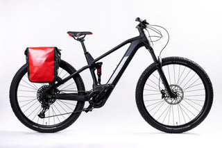Aeroe Spider Pannier on electric mountain bike
