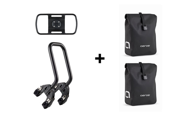 Spider Front Rack + Pannier Bag Essentials Bundle