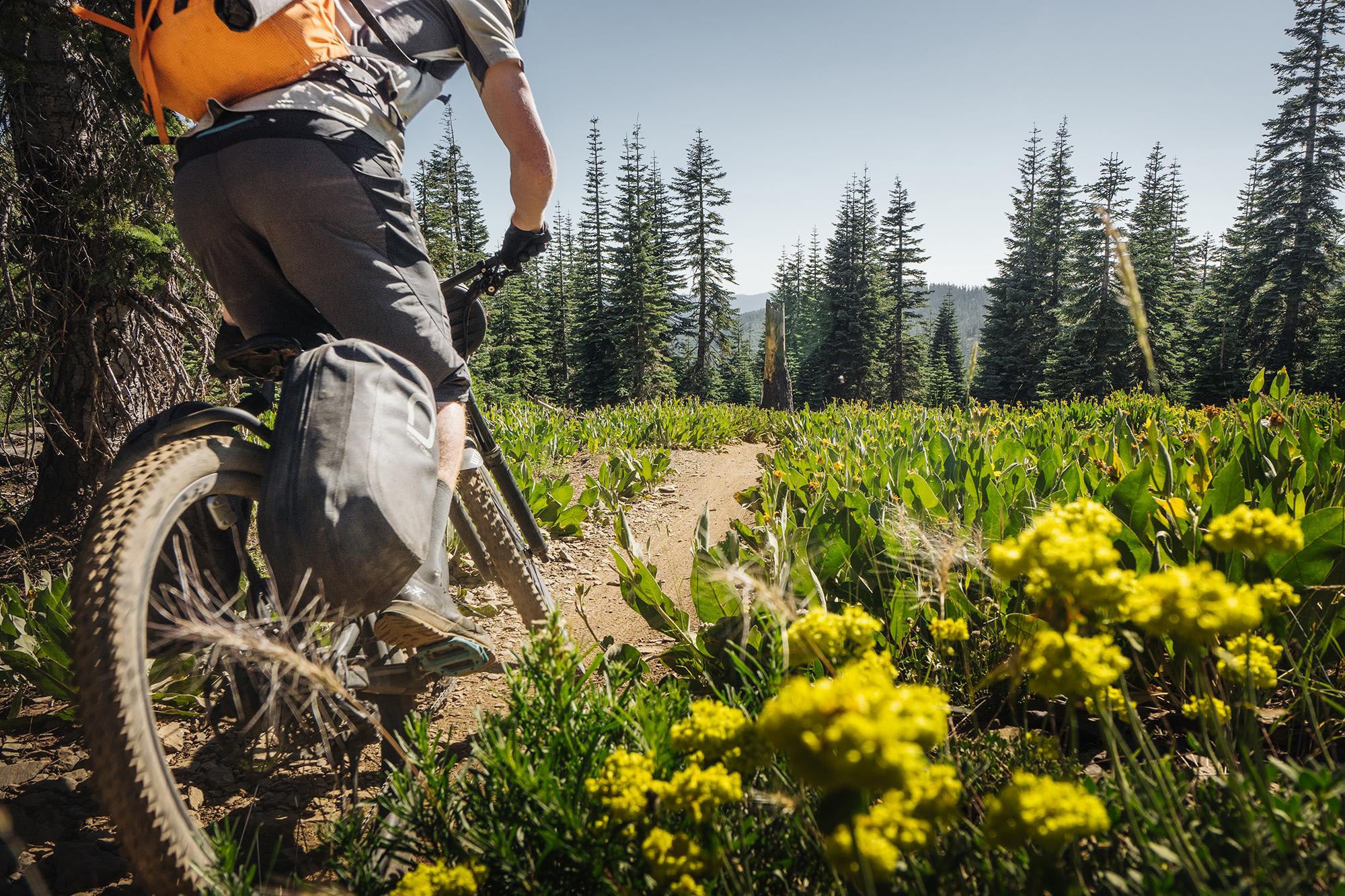 Adventure pod on mountain bike outside