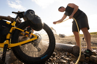 Chris Burkard with adventure pod