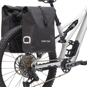 Two Urban Pannier Bags on rear bike